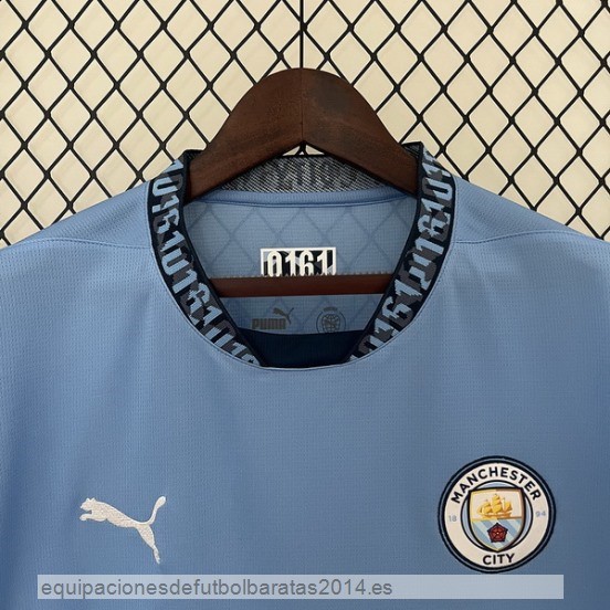 Nuevo Tailandia 1ª Camiseta Manchester City 24/25 Azul Baratas